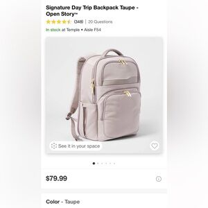 Target’s Open Story Travel Backpack